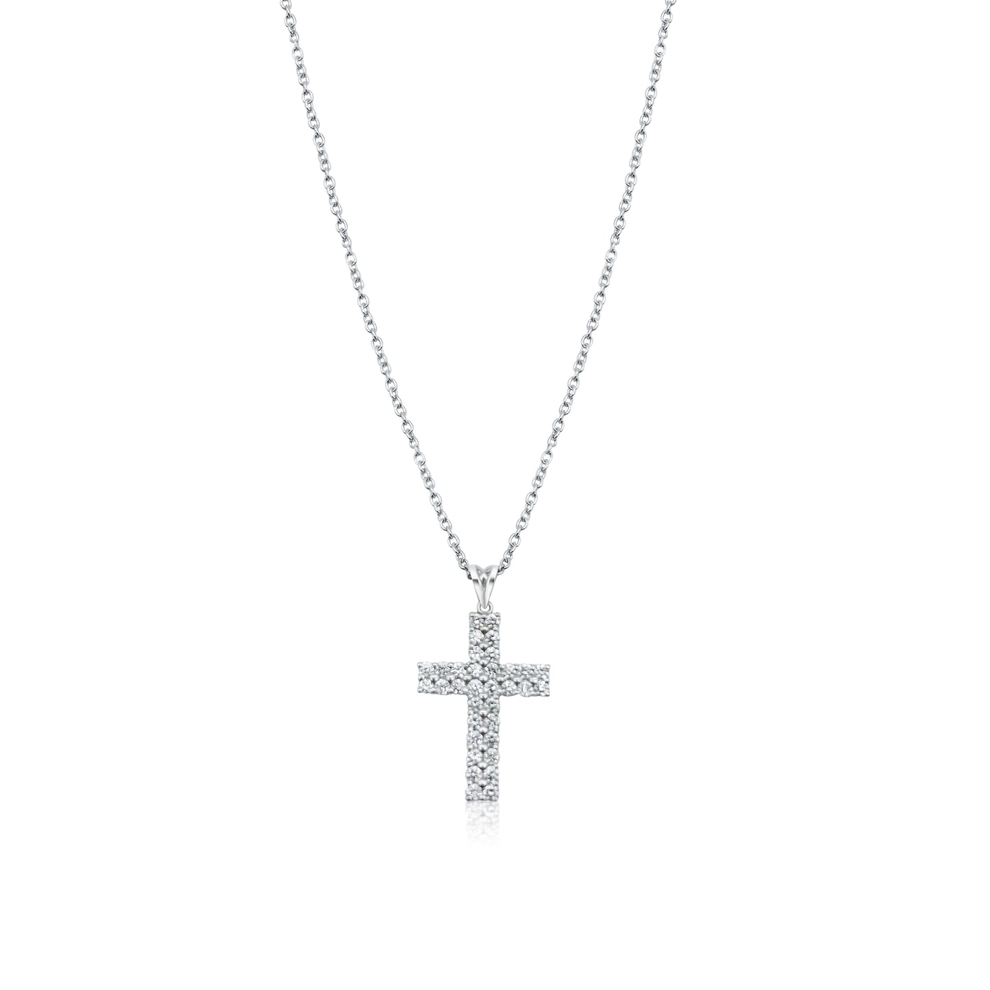 Diamant Kors i 18K Guld | 0.60ct Briljantslipade Diamanter